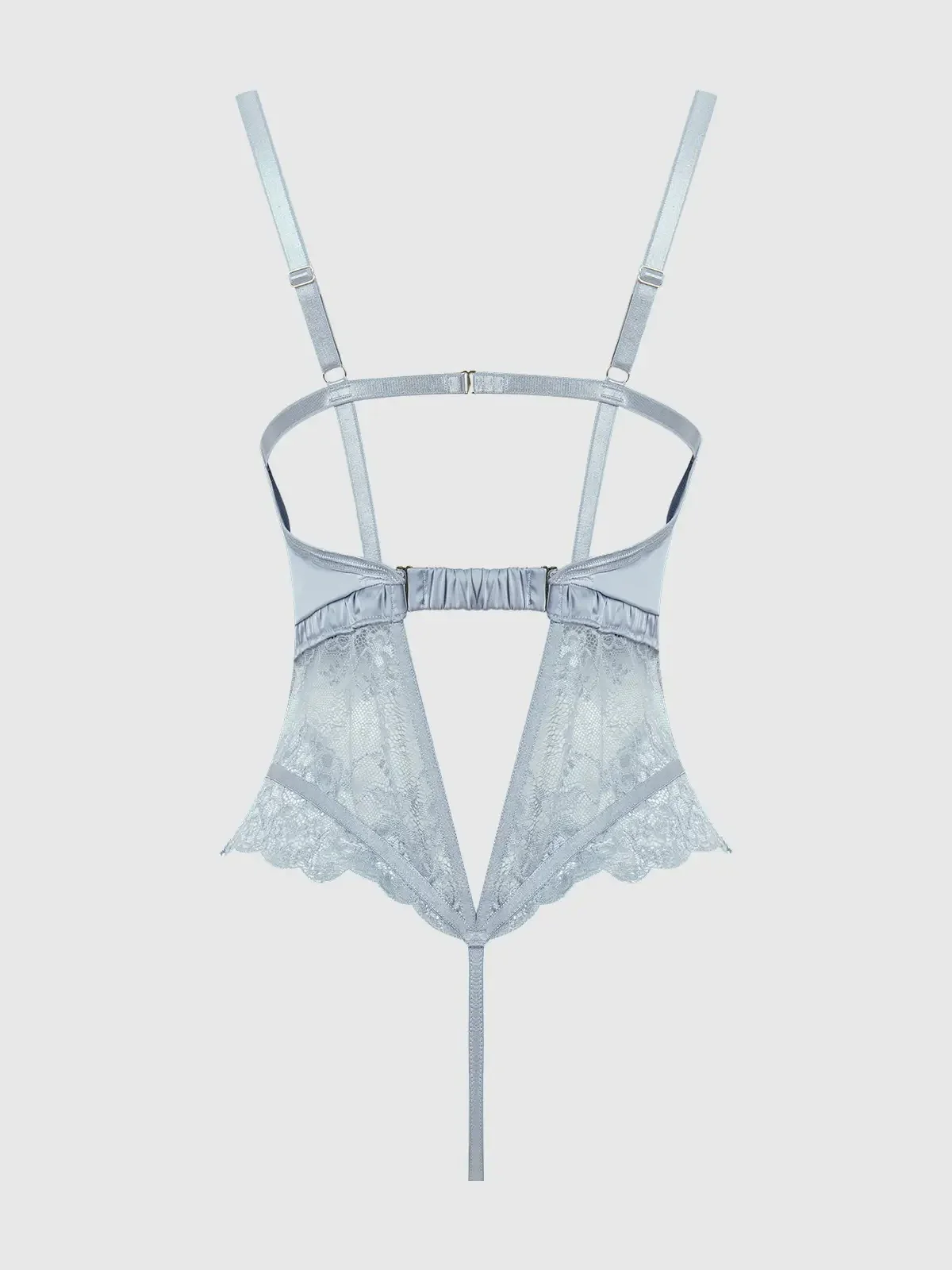 Sienna Satin & Lace Wireless Teddy - Image 6