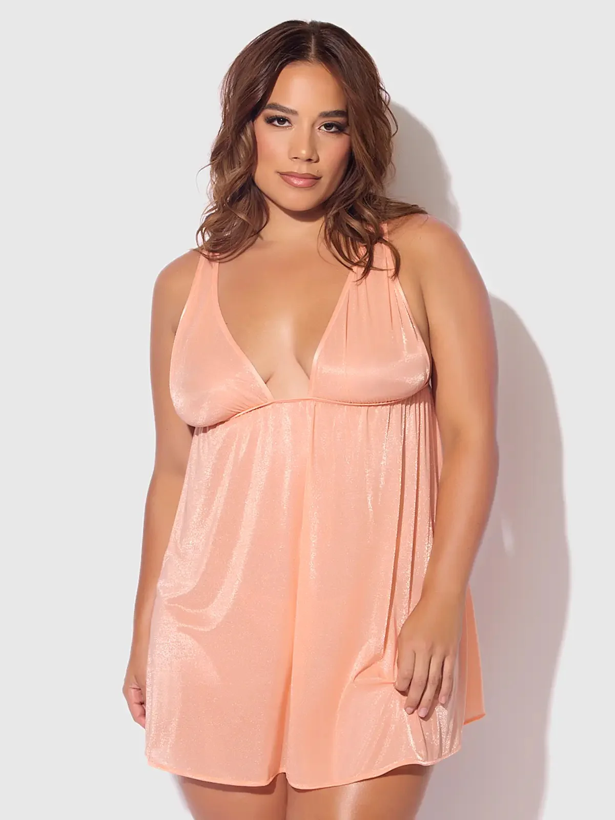 Yvone Shimmer Mesh Babydoll & G-String Set - Image 9